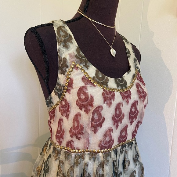 Free People Metallic Shimmer Tank Dress - Picture 5 of 14